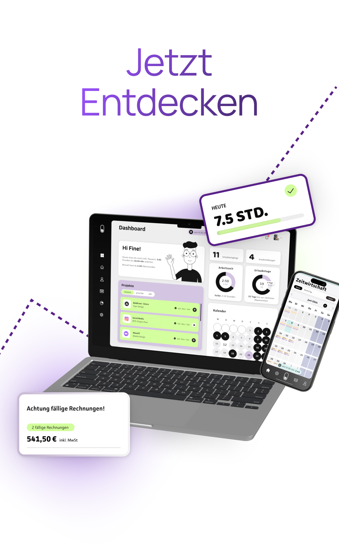 bit:panel Dashboard auf Desktop und Smartphone
